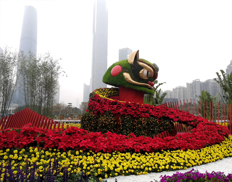 上海五色草動物造型